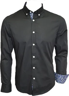 Produktbild von Brandneu Designer Herrenhemd CARISMA 2 Farben uni CRM8238 Schwarz L