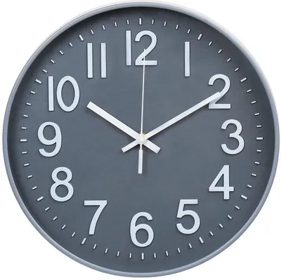 Image de Horloge murale silencieuse, 30 cm, style moderne, à piles, pour le bureau, le salon, la chambre, la salle de bains, la cuisine