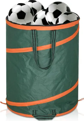 Image de Sacs poubelles pour déchets de jardin, lot de 3, 165 L, résistants, pliables