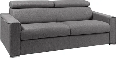 Produktbild von Vente-unique VIZIR, Sofabett, Wohnzimmer, Grau, 4 Sitz(e), Stoff, Stoff