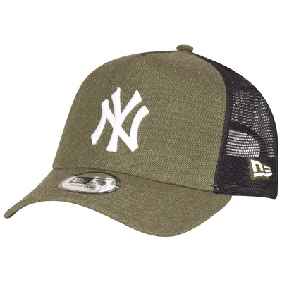 Produktbild von New Era Adjustable Trucker Cap - HEATHER NY Yankees oliv