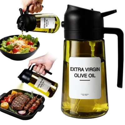 Öl-Dispenser & Sprüher 470 ml Glas lichtbeständig
