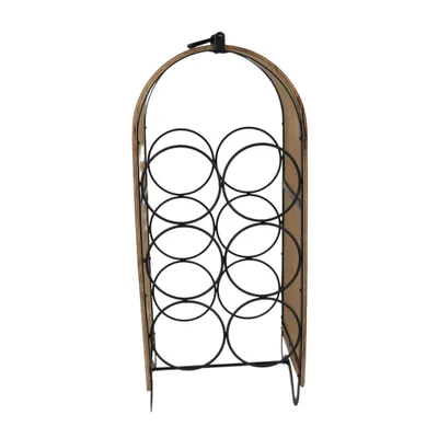 Produktbild von Orange85 Weinregal Weinhalter stapelbar 21x18x49cm Metall und Holz
