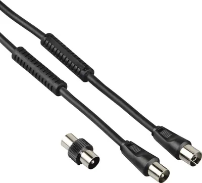 Produktbild von Hama 00205303, 1,5 m, Koaxial, Koaxial, Schwarz