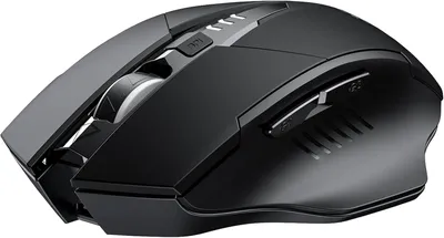 Obrázek produktu pro Bezdrátová myš - Ergonomická myš - Zvýšení produktivity - Tiché klikání - 6 tlačítek - Černá barva