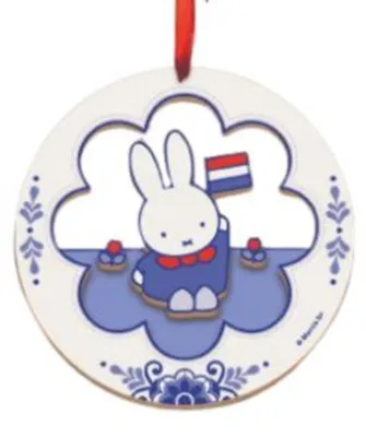 Produktbild von Miffy Weihnachtsanhänger Holzsouvenir ø7,5cm