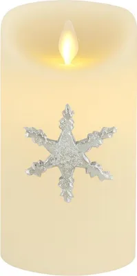 Produktbild von Marrakesch Kerzenstecker Silber 6x6cm | Candle Pins Stecker für Adventskranz, Stumpenkerzen & Kerzenhalter als Schneeflocke Deko Muster -D- | Weihnachtsdeko Adventsdeko Kerzenpin Pin zum Stecken