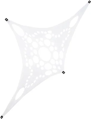 Produktbild von PSYWORK Schwarzlicht Segel Elasthan "Progspy Neon Space Star II" Weiß, 1,5x3m