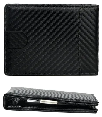 Produktbild von Geldbörse Herren Slim Wallet Blocking mit 6 Kartenetui, Portemonnaie Männer, Minimalistischer Geldbeutel, Geldbörse Herren mit Geldklammer, Slim Wallet Kartenetui Klein, Portemonnaie für Damen