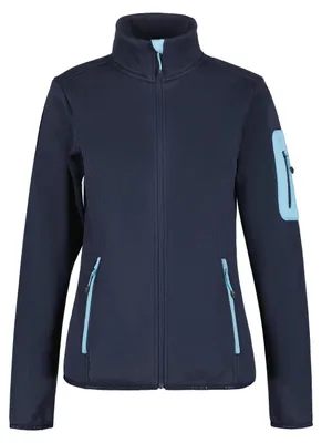 Produktbild von Icepeak Bowersville Strickfleecejacke für Damen ohne Kapuze, Farbe:Dunkelblau, Größe:XXL