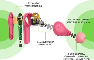 Produktbild von Belkin Soundform Nano, Kabellos, Anrufe/Musik, Kopfhörer, Pink