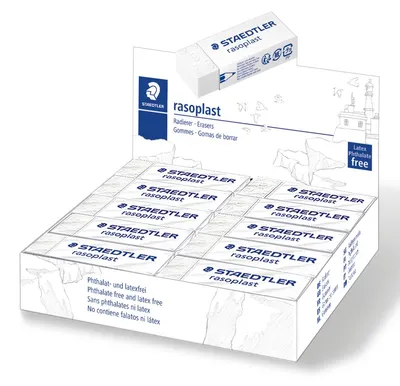 Produktbild von STAEDTLER rasoplast 526 B Radierer Einzelprodukt, Größe: 65 x 23 x 13 mm; 20 Stück