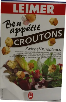 Image de Croûtons Leimer oignon ail pain blanc délicatement grillé 100g