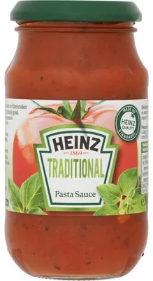 Obrázek produktu pro Tradiční omáčka na těstoviny Heinz 300 g – klasická rajčatová omáčka, přírodní a lahodná