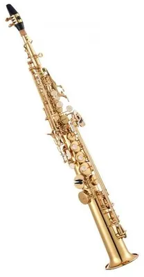 Produktbild von Sopran Saxophon Bes Majeur - 23 Tasten - Messing - Einsteigerset - Blaasinstrument