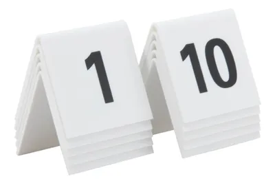 Zdjęcie produktu dla Securit Tischnummernset 1 - 10, weiá, Acryl