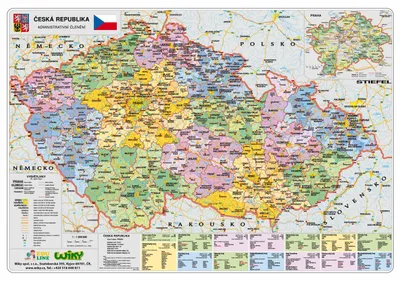 Zdjęcie produktu dla A3 Czechy - Administracyjne/fizyczne
