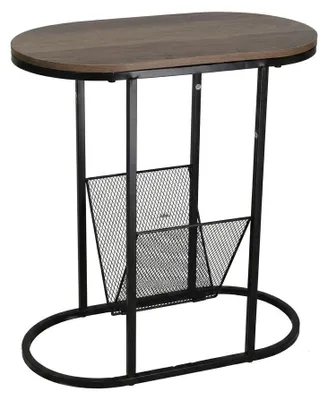 Immagine prodotto di Tavolino Portariviste Loft Mobiletto Design Moderno Salotto 50x27x54,5 cm