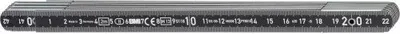 Zdjęcie produktu dla Liniał składany BMI dł.2m szer.14mm mm/cm EG II Alu.czarny - 961200044S