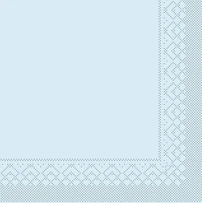 Produktbild von Tissue Cocktail-Serviette Hellblau, 20 x 20 cm, 300 Stück - Mank