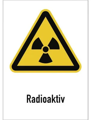 Produktbild von Dreifke® Schild Radioaktiv, Kombischild, Alu, 210x297 mm