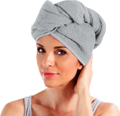 Produktbild von Erwin Müller Turban hellgrau 28x70 cm