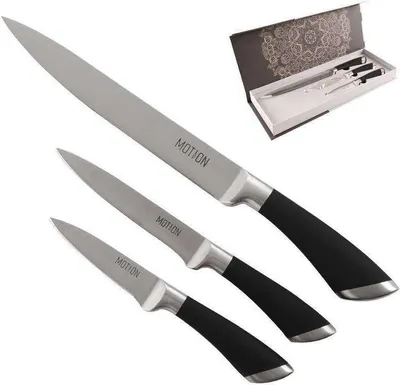 Produktbild von ORION Messer KÜCHENMESSER aus Stahl SET 3-teilig MOTION Messerset