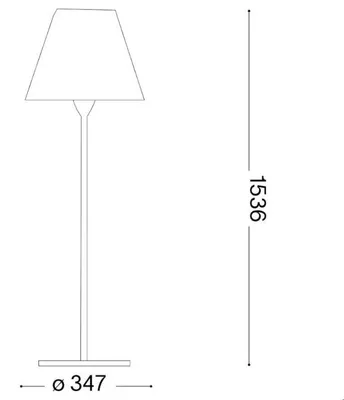 Produktbild von Ideal Lux Stehleuchte für den Außenbereich, 1x E27, weiß, IP44, ARCADIA 365749