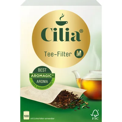 Produktbild von Melitta Cilia Teefilter M, Papier, Rechteckig, 100 Stück(e)