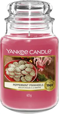Produktbild von Yankee Candle Classic Large Jar Candles vonná svíčka Peppermint Pinwheels 623 g