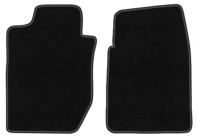 Productafbeelding van Velours voormatten voor Dodge Durango I 1997-2003 (SUV) – 2-delig, zwart, op maat – Wielganizator BASIC