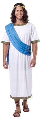 Immagine prodotto di Costume da dio greco da uomo bianco-blu-oro - Taglia unica (42)