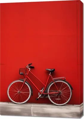 Obrázok produktu pre Obraz 70 x 100 cm Červený bicykel