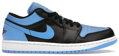 Zdjęcie produktu dla Nike Air Jordan 1 Low "Black University Blue" Schwarz/Blau, 553558-041, Größe: 40,5