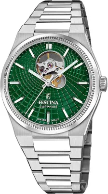 Produktbild von Festina Herrenuhr Swiss Made Armbanduhr Edelstahl silber UF20053/3