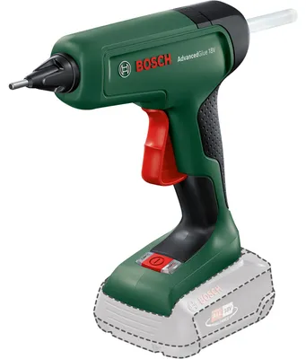 Obrázok produktu pre Bosch AdvancedGlue 18V, Tavná lepiaca pištoľ, Zelená, 20 g/min, 90 s, 1,1 cm, 20 cm