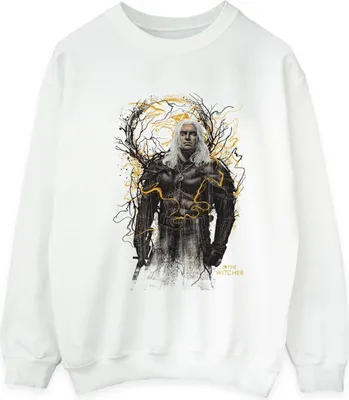 Produktbild von Netflix - "The Witcher" Sweatshirt für Herren BI49888 (M) (Weiß)