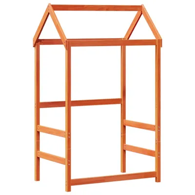 Produktbild von Dach für Kinderbett Wachsbraun 98x70x176,5 cm Massivholz Kiefer