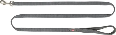 Produktbild von TRIXIE Premium Leine extra lang, doppellagig - grafit - 1,80 m/20 mm