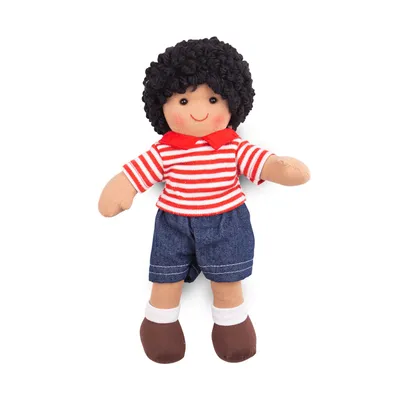 Produktbild von BigJigs Stoffpuppe Otis - weiche Babypuppe 25 cm kuschelig
