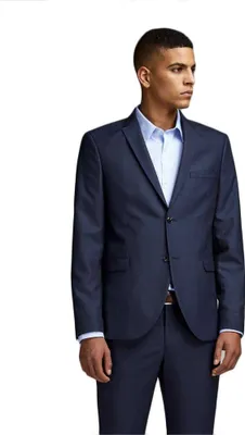 Produktbild von Jack & Jones 12141107, Elasthan, Polyester, Wolle, Blau