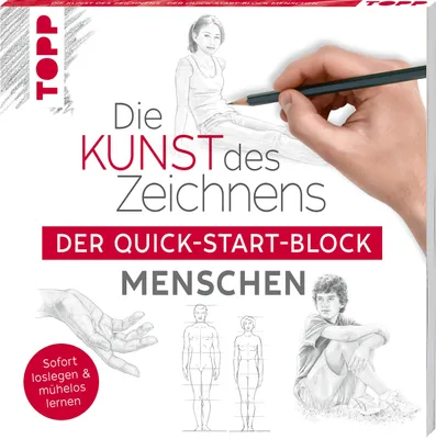 Produktbild von Die Kunst des Zeichnens Menschen. Der Quick-Start-Block: Sofort loslegen und mühelos lernen (Quick-Start-Blöcke)