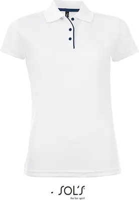 Produktbild von SOLs 01179 | Womens Sports Damen Poloshirt Performer - Farbe: White - Größe: M