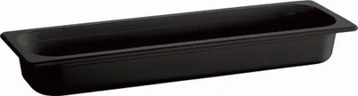Produktbild von APS Ecoline GN-Behälter, GN 2/4, schwarz, Inhalt: 3,00 Liter, Tiefe: 65 mm
