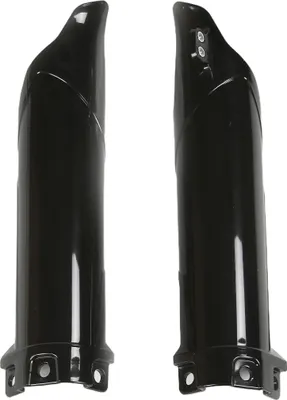 Immagine prodotto di Protezioni forcella UFO PLAST in 2 pezzi, carenatura e copertura forcella per Kawasaki KX 80 - 112 cc, anni di produzione 2014 - 2025, colore: nero
