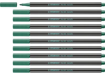 Image de STABILO Pen 68 metallic stylo-feutre Moyen Vert 1 pièce(s)