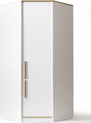 Immagine prodotto di Armadio bianco per camera da letto, mobile angolare per cameretta