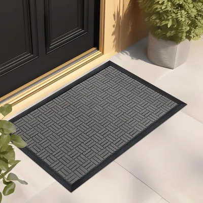 Productafbeelding van Omgoods - Duurzame Deurmat voor Binnen en Buiten, Grijs, 45 x 75 cm