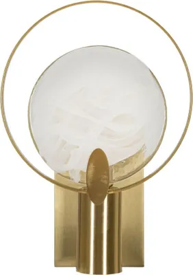 Image de Lampe murale Mauro Ferretti Oklan E14 20x10x29 cm dorée naturelle