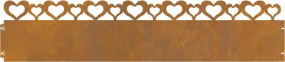 Image de vidaXL Bordure de pelouse 20 pcs Rouille 103 x 0,05 x 22 cm Acier résistant aux intempéries
